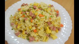 Riso Cantonese  Chinese fried rice Recipe [upl. by Adnalram]