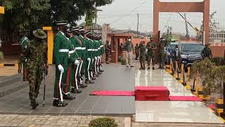 The Arrival of Chief of Defence Staff General LEO IRABOR amp Service Chiefs to the Nigeria Army [upl. by Aloisius]