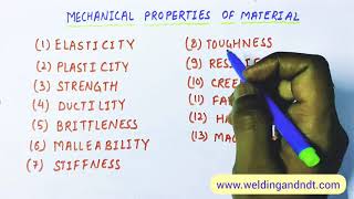 English Mechanical properties of materials [upl. by Caves]