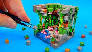 Making Tiny Minecraft World  Lush Cave 117 [upl. by Arny115]