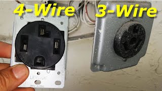 How To Convert 3 Wire Dryer Electrical Outlet to 4 Wire [upl. by Bay890]