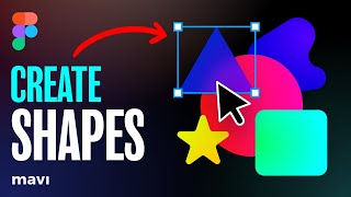 Figma Basics How To CREATE And MODIFY SHAPES Tutorial [upl. by Sgninnej]