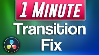 Davinci Resolve  Cant Add Transitions Fix [upl. by Issie]