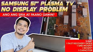 SAMSUNG PLASMA TV NO DISPLAY  HOW TO REPAIR [upl. by Ajnek]