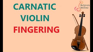 Carnatic Violin  Finger Positions [upl. by Attevad194]