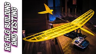 RC HLG F3K  Hand Launch Glider Building and testing 3D printing Ender 5 plus 3d printed rc plane [upl. by Gwenni]