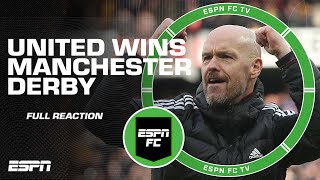 FULL REACTION to Manchester United beating Manchester City  ESPN FC [upl. by Neibart881]