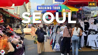 Seoul KOREA  Namdaemun Market Virtual Walking Tour [upl. by Dysart]