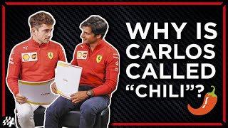 Charles Leclerc amp Carlos Sainz Answer Hilarious F1 Fan Assumptions [upl. by Warton]