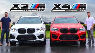 2020 BMW X3M Competition vs X4M Competition  The New M Engine  Track And Road Test [upl. by Attiuqaj413]