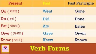 Verb Forms  280 Most Important Forms of Verbs  Verbs with Bengali Meanings   Part  1 [upl. by Amari]