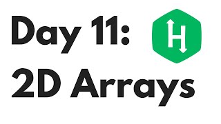 HackerRank Day 11 2D Arrays  Python [upl. by Scarlet427]