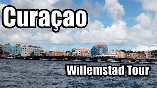 Curacao  Willemstad Full Walking Tour 4K  Town Forts Architecture Harbour and Floating Bridge [upl. by Maker]