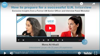 How to prepare for a Successful UN Interview  Insights by a UN Senior Officer amp Panel Member [upl. by Anoyk]