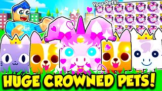 I Hatched SHINY EXCLUSIVES And Got HUGE CROWNED PETS [upl. by Cohdwell]