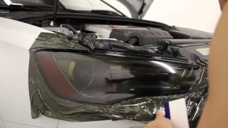 HOW TO Tint  Smoke Headlights using vinyl overlays  DIY [upl. by Ellicul584]