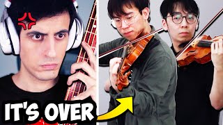 BASS vs VIOLIN Epic Battle ft TwoSetViolin [upl. by Anyat]