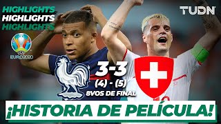 Highlights  Francia 3453 Suiza  UEFA Euro 2020  8vos Final  TUDN [upl. by Grady]