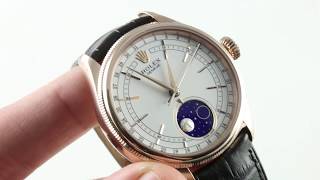 Rolex Cellini Moonphase 50535 Luxury Watch Review [upl. by Aneeuqal]