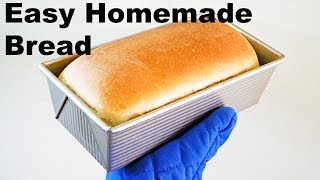 How to make Homemade Bread  EASY Recipe [upl. by Vihs]