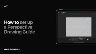 How to set up a Perspective Drawing Guide in Procreate [upl. by Eniala]