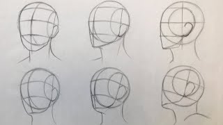 How to Draw Head in different angles using Andrew Loomis method Part 2 TURN ON SUBTITLES [upl. by Comptom]