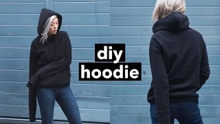 DIY Hoodie from Scratch  WITHWENDY [upl. by Suolkcin]