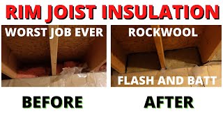 Rim Joist Insulation [upl. by Wallraff]