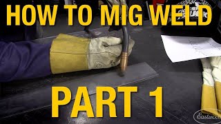 How To MIG Weld MIG Welding Basics Demo Part 1  Eastwood [upl. by Siuoleoj]