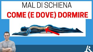 Mal di schiena come e dove dormire [upl. by Kciderf]