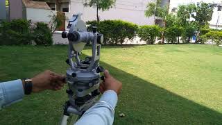 Part3 Horizontal Angle Measurement By Theodolite In Hindi [upl. by Odell]