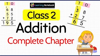 Class 2 Maths Addition Complete Chapter [upl. by Cypro]