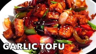 TASTIEST GARLIC TOFU RECIPE RESTAURANT STYLE  Chilli Garlic Soya Paneer Recipe [upl. by Neirual50]