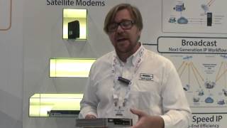 Newtec MDM3100 Satellite Modem  Launch at IBC2012 [upl. by Lewap]