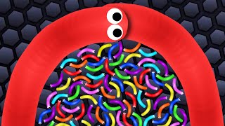 We ATE 100000 SNAKES In Slitherio [upl. by Letha567]