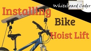 Installing Garage Bike Lift Hoist RAD [upl. by Scurlock]