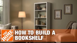 DIY Bookshelf – Simple Wood Projects  The Home Depot [upl. by Anyad989]