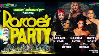 Detox amp Denali  Roscoes RuPauls Drag Race Season 16 Viewing Party [upl. by Nonez601]