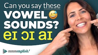 Pronunciation Practice 👄 Difficult Vowel Sounds DIPHTHONGS [upl. by Lledniuq]