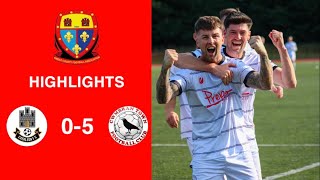 Caerleon 05 Cwmbrân Town  Gwent FA Senior cup  Quarter final highlights [upl. by Palla]