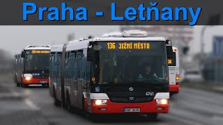 Autobusy Praha  Letňany  2022 [upl. by Cirad165]