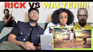 Epic Rap Battles of History quotRick Grimes vs Walter Whitequot Reaction [upl. by Hannasus]