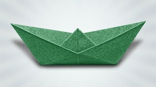 How to Make a Paper Boat Origami Instructions [upl. by Letsou]