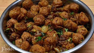 Soya Chunks Fry Soya Chunks Dry Roast Recipe Meal Maker Fry [upl. by Comethuauc]