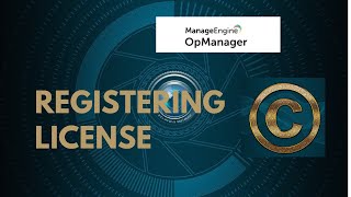 How to register license in OpManager [upl. by Ellicul]