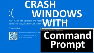 How to Manually Crash Windows 108287 using CMD [upl. by Acirretal]