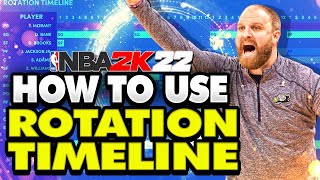 NBA 2K22 Tips MyLeague amp MyNBA FULL Rotation Timeline Tutorial [upl. by Bekha]