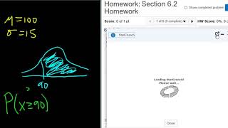 Area of Region Shaded to the Right Normal Distribution with StatCrunch [upl. by Tabina]