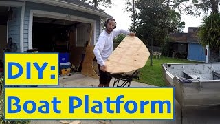 DIY Project BassJon boat platform and Trolling Motor Install [upl. by Kordula]