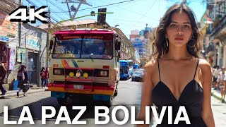 La Paz Bolivia 4K Walk [upl. by Meekah]